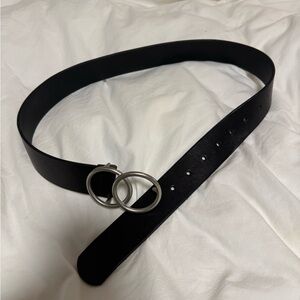 Aritzia Black Leather Belt